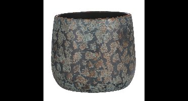 Mica Decorations Bloempot/schaal - keramiek - kamerplanten - koper - D20 x H20 cm