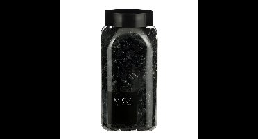 Mica Decorations decoratie steentjes - zwart - 650ml - hobby steentjes