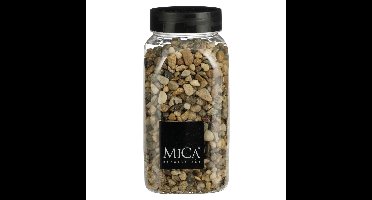 Mica Decorations decoratie stenen - 650ml - bruin mix - hobby steentjes