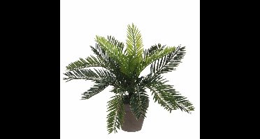 Mica Decorations Kunstplant Cycaspalm - groen - H33 cm - in pot - kamerplant