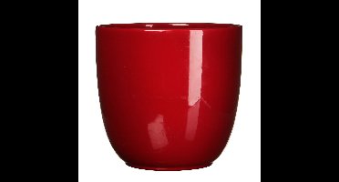 Mica Decorations Plantenpot - donkerrood - glans - keramiek - D31 x H28,5 cm - bloempot