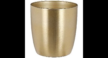 Mica Decorations Plantenpot - metaal - goud - D16 x H15 cm - bloempot