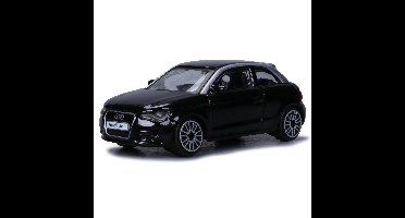 Modelauto - Audi A1 2010 - zwart - 9 cm - schaal 1:43 - speelgoedauto