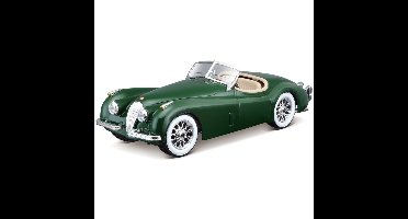 Modelauto/speelgoedauto - Jaguar XK 120 cabrio - groen - schaal 1:24