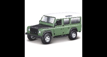 Modelauto/speelgoedauto Land Rover Defender 110 - groen - schaal 1:32