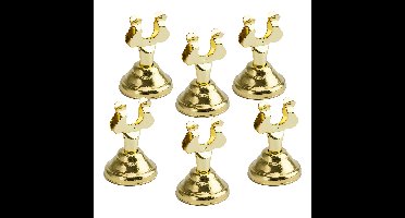 Naamkaart/plaatskaart houders Luxe - Bruiloft - 6x - goud - 4 cm
