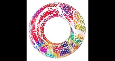 Opblaasbare zwemband/zwemring - Space - roze - D91 cm - zwembad speelgoed - mensen