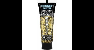 Paintglow Chunky Glittergel voor lichaam en gezicht - goud - 12 ml