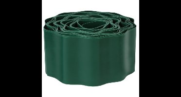 Pakket van 2x stuks kunststof grasranden / borderranden groen 9 m x 9 cm