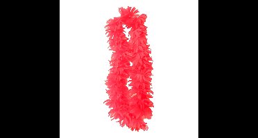 Partyxplosion Hawaii slinger - neon roze - 1 m - polyester - feestartikelen