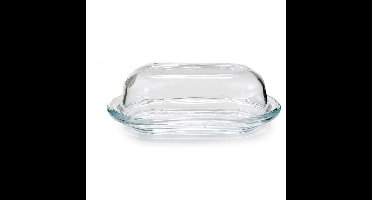 Pasabahce Glazen botervloot - afsluitbare deksel - 20 x 12 x 6 cm