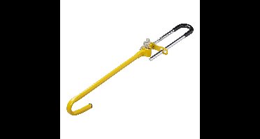 Pedaalslot met twee sleutels - universeel - geel