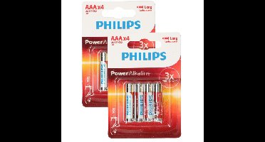 Philips Triple A batterijen - Power Alkaline - AAA - set 8x stuks