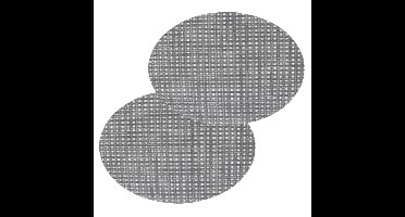 Placemat Maoli - 4x - ovaal - taupe - 48 x 35 cm - kunststof - onderlegger
