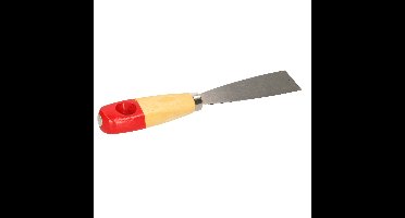 Plamuurmes - werkbreedte 30 mm - conisch geslepen staal - houten greep