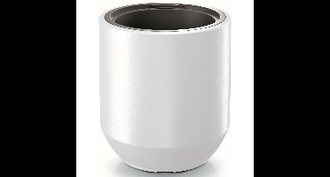 Plantenpot/bloempot Sevilla - buiten/binnen - kunststof - wit - D39 x H44 cm
