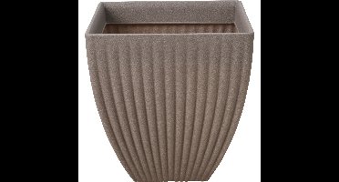 Plantenpot/bloempot - Tuin - kunststof - beige - D40 x H42 cm