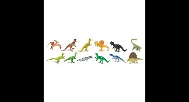 Plastic speelgoed figuren dinosaurussen / set van 12 stuks