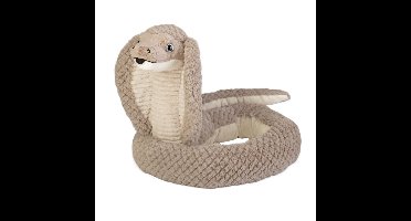 Pluche cobra knuffel slang - 137 cm - reptielen - knuffeldier - speelgoed - kinderen