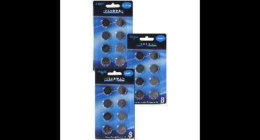 Powerful knoopcel batterijen - CR2032 - 24x stuks - rekenmachine - horloge - afstandsbediening