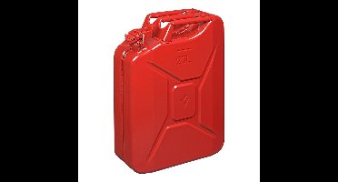 Pro Plus Metalen jerrycan in het rood - 20 Liter - geschikt voor brandstof