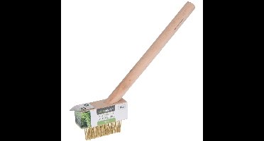 ProGarden Onkruid krabber - met houten handvat - van 36 cm - Voegen krabber - van metaal/hout