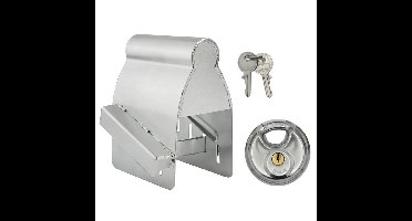 Proplus Aanhanger dissel slot - met discusslot van 60 mm - verzinkt staal