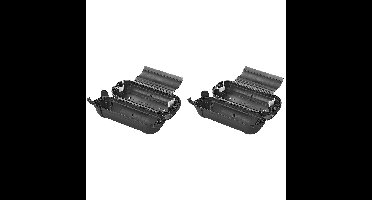 ProPlus Stekkersafe veiligheidsbox - 2x - IP44 - voor Schuko stekkerverbindingen - zwart