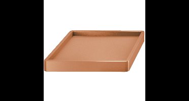 Prosperplast Plantenonderzetter - vierkant - bruin - 30 x 30 x 6 cm - kunststof