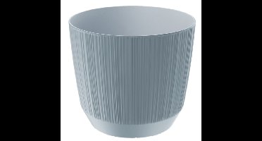 Prosperplast Plantenpot - stripe - steengrijs - D15xH13 cm