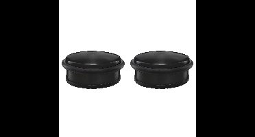 Protect-it Deurstopper/deurbuffer - 2x - D100 x H45mm - 1,15kg - zwart - premium - zonder montage