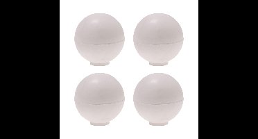 Protect-it Deurstopper/deurbuffer Golf - 4x - D35mm - rubber - wit