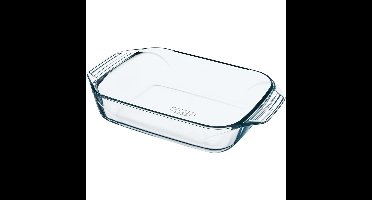 Pyrex Rechthoekige glazen ovenschaal - 3x - 1,4 liter - 26 x 17 x 5,5 cm