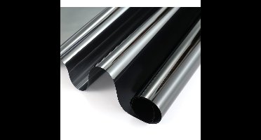 Raamfolie zonwerend semi transparant/carbon 90 cm x 2 meter statisch