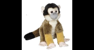 Ravensden pluche knuffel doodshoofd aapje - 28 cm - apen knuffels - kraaloogjes - dieren