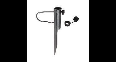 Redcliffs Parasolharing - 42 x 17 cm - antraciet - metaal - parasolhouder - grondpen