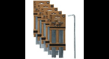 Redcliffs tentharingen - pennen - 50x - zilver - metaal - 23 cm - voor diverse ondergronden
