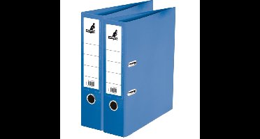 Ringband map/ordners A4 - 2x - blauw - 31 x 28 x 7 cm - Documenten opbergen - Kantoorartikelen