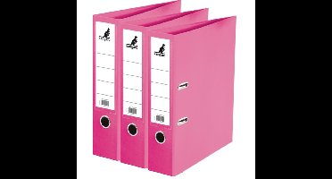 Ringband map/ordners A4 - 3x - roze - 31 x 28 x 7 cm - Documenten opbergen - Kantoorartikelen