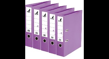 Ringband map/ordners A4 - 5x - paars - 31 x 28 x 7 cm - Documenten opbergen - Kantoorartikelen