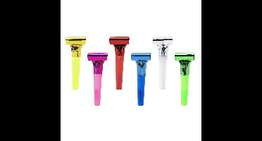 Roltongen/roltoeters - 90x - gekleurd - folie/kunststof - 22 cm - feesttoeters