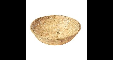 Ronde rieten/bamboe mand/schaal 22 x 8 cm