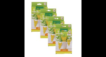 Rouwvliegen plakstrips - 32x stuks - geel - kleefstrips - rouwvliegjes bestrijden