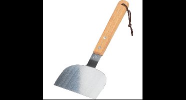 RVS BBQ/barbecue spatel met houten handvat 30 cm