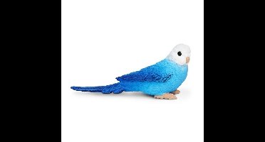 Safari LTD Speelgoed vogel - grasparkiet - dier - figuur - blauw - PVC - 7 cm