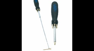 Schroevendraaier - multifunctioneel - telescoop magneet - 60 cm - incl 7 bitjes