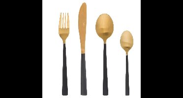 Secret de Gourmet Bestekset Jungle Electro - 16-delig - zwart/goud