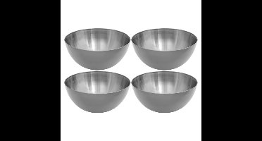 Secret de Gourmet Slakommetjes - 10x - schaaltjes - RVS - D13 x H6,4 cm