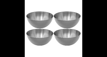 Secret de Gourmet Slakommetjes - 8x - schaaltjes - RVS - D13 x H6,4 cm