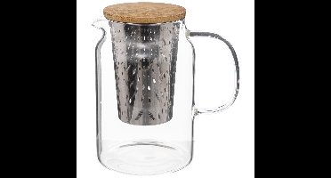 Secret de Gourmet Theepot - glas/bamboe - 900 ml